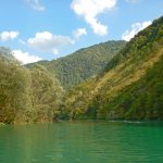 Swimming in Slovenian Soca River