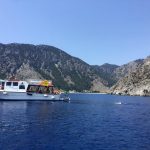 Swimming-Greece-Escort-Boat