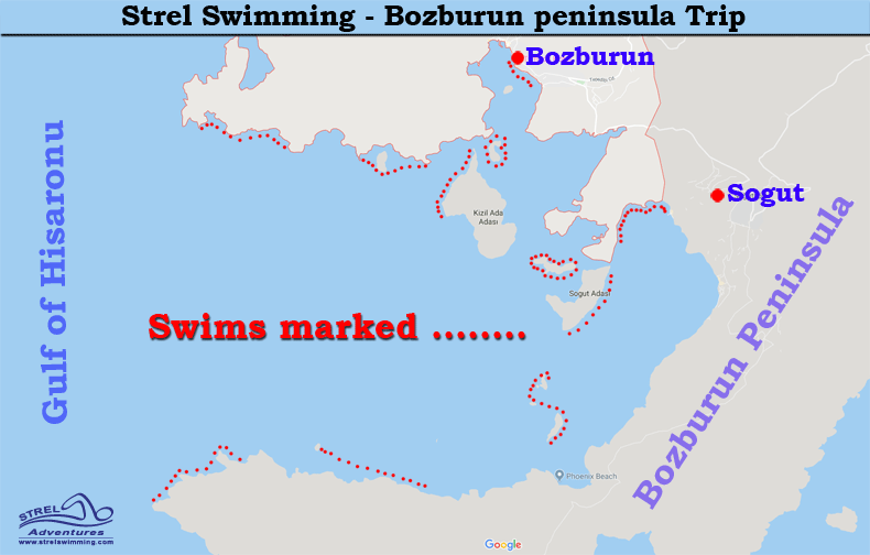 Swimming-Bozburun-Peninsula-Map