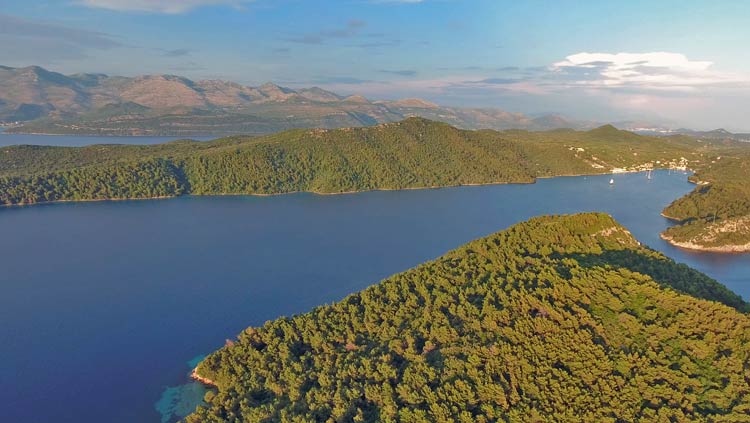 Sunset at Sipan Island near Dubrovnik - Croatia